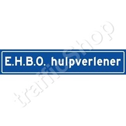 Autobord E.H.B.O. HULPVERLENER magneet 50x10cm